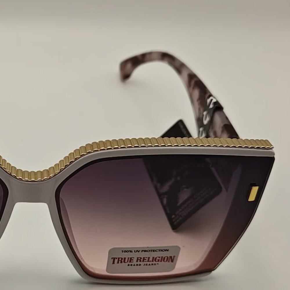 True Religion Sun Glasses Adult White Frame - Picture 5 of 8
